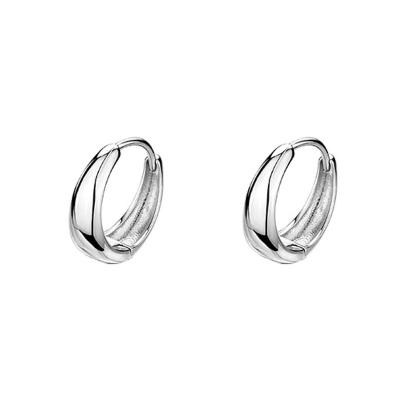 China CLASSIC Chaozhong Minimalist style Casual sporty 925 Sterling Silver hoop Earrings women for sale