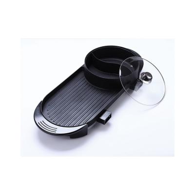 China Commercial 2 In 1 Power Nonstick Surface Cooking Multifunction Electric Flat Grill for sale