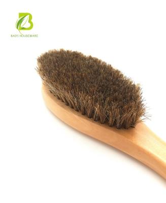 China 100% Wooden Horsehair Clothes Cleaning Brush Eco-friendly for sale