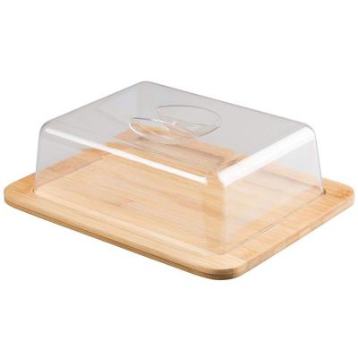 China Sustainable High Quality Bamboo Cheese Board With Lid , Wooden Serving Tray for sale