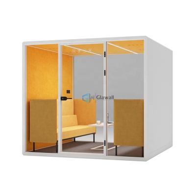 China Calling Office Privacy Soundproof Acoustic Modern Call Phone Booths Modern Office Pods Study Pod With Furniture for sale