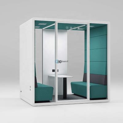 China Calling Office Booths Acoustic Phone Booth Pods With Foam Inside for sale