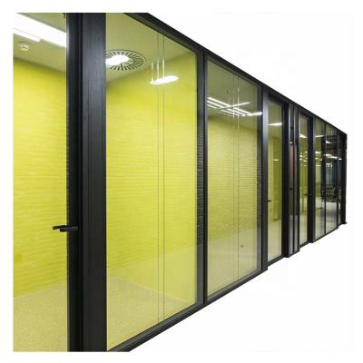 China Fullheight Modern Removable Aluminum Glass Office Wall Partition For Meeting Room for sale