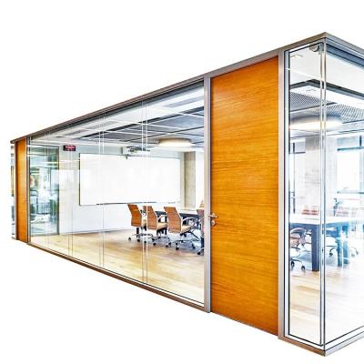 China Large EUROPEAN Sale Used Frameless Office Partition Glass Wall For Commercial for sale