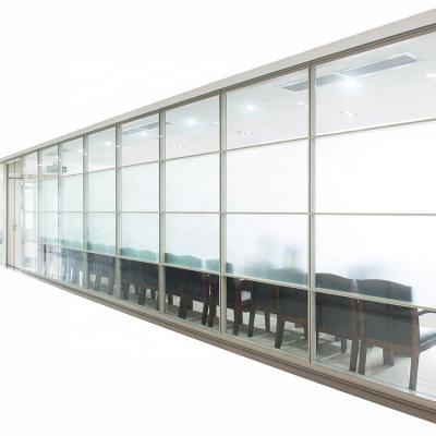 China EUROPEAN Relocatable Modular Aluminum Partition Wall System With Integrated Doors For Office for sale