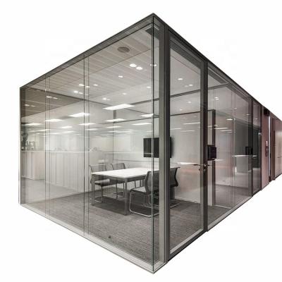 China European OEM Soundproof Office Glass Partition Demountable Demountable Partition Wall System for sale