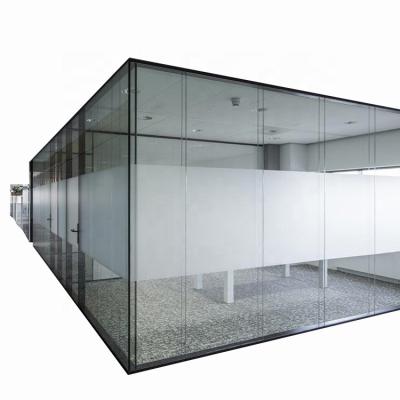 China EUROPEAN Clear Glass Wall Acoustic Partition Removable Glass Panel For Offices for sale