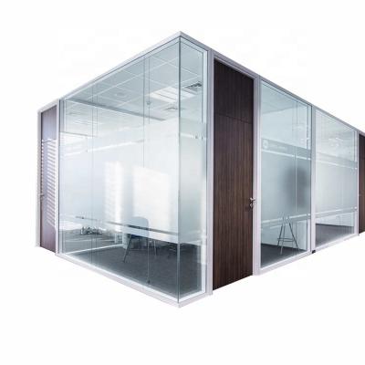 China Modern soundproof glass partition frameless glass partition with smart glass for sale