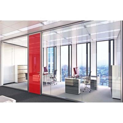 China EUROPEAN Frameless Clear Transparent Glass Partition Wall Vertical Full View Interior Glass Wall for sale