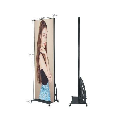 China Indoor Portable Smart Advertising Player P2.5 Led Screen Poster Display For Shopping Mall for sale