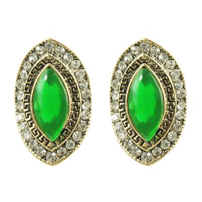 China new Eco-friend exquisite fashionable earrings, original full drill resin horse eye earrings. for sale