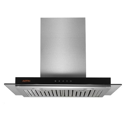 China Household Commercial Wall Mounted Hood Kitchen Hood Touch Control Fireplace for sale