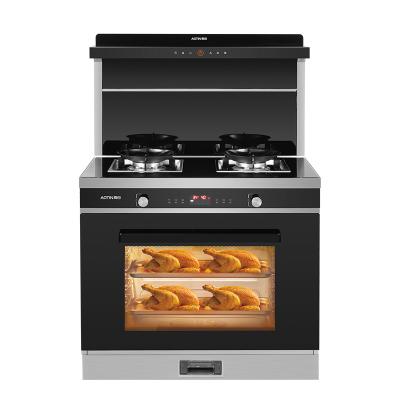 China Household High Quality Kitchen Appliance With Built-in 2 Burner Gas Stove With Large Capacity Oven And Steam Oven for sale