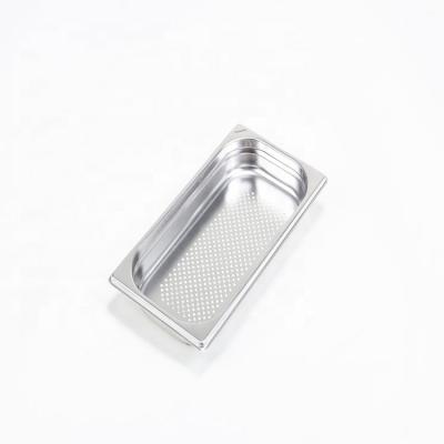 China Eco-friendly High Quality Standard Food Changing Stainless Steel Filters Gastronorm Food Container GN Pan for sale