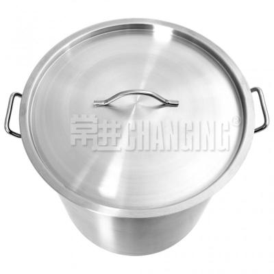 China Durable Japan Hotel Restaurant Heavy Duty Stock Pots Commercial Stainless Steel Kitchen Stock Pots for sale