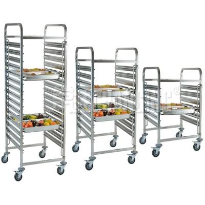 China Restaurants / New Hotel Leaf 20-Tier Pan Rack Hotel / Canteen Gastronorm Bakery Cart / Commercial Grade Aluminum Roll Pan Rack Restaurant 26