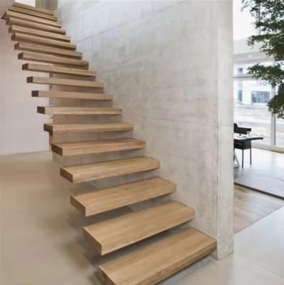 China SZG Modern Design Floating Staircase Customized Floating Wooden Staircase for sale