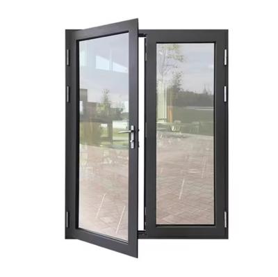 China Custom Design Safety Aluminum Swing Door Easy Installation Swing Glass Door for sale