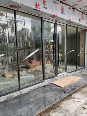 China Security Aluminium Frame Swing Door customized with Fluorocarbon Coating for sale