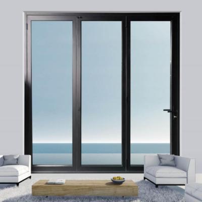 China Customizable Aluminium Bifold Glass Doors Easy Installation For Smooth Operation for sale