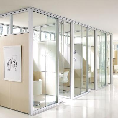 China Commercial Office Glass Partition Walls High Security Easy Maintenance for sale