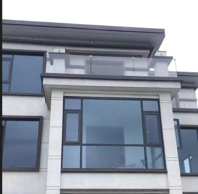 China Powder Coating Aluminum U Channel Glass Railing For Building Environments for sale