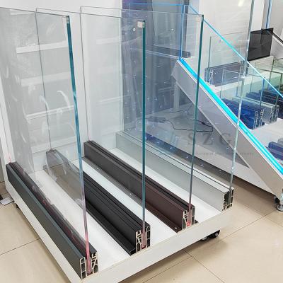 China Modern Design Clear U Channel Glass Balustrade with Tempered Glass for sale