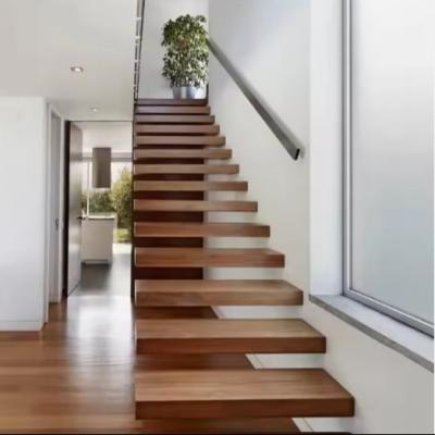 China Indoor Or Outdoor Modern Floating Staircase With Customized Railings And Treads For Commercial Building for sale