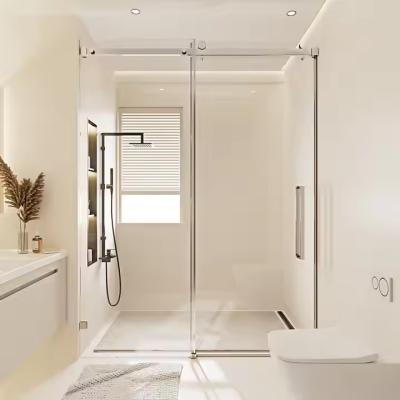 China Hotel Customizable Sliding Tempered Glass Shower Cabin  Shower Enclosure Sliding Door for sale