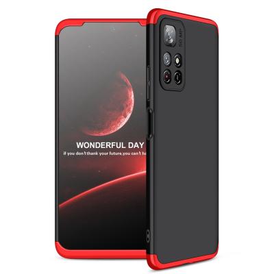 China Full Cover GKK 360 Shockproof 3 in 1 Matte Hard Plastic PC Cell Phone Case for Xiaomi Poco M4 Pro Poco X3 F-3 Note 11 Pro for sale