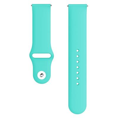 China Wholesale 20mm Water Resistant 22mm Watch Band Sport Silicone Strap Smart Watch Bracelet For Samsung Galaxy Watch 2 Active 40mm 44mm for sale