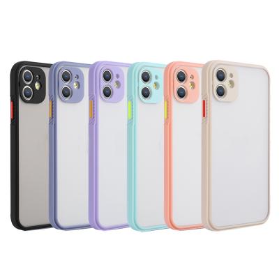 China Luxury Anti-fall Matt PC TPU Cell Phone Case Luxury Frosted Hard Protective Cover For iPhone 13 pro 12 pro 11 Max XR XS for sale