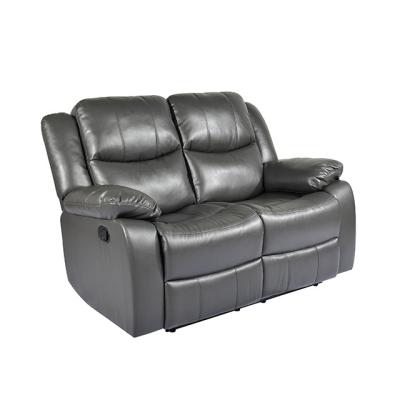 China Modern pillow top living room furniture leather sofa arm loveseat recliner for sale