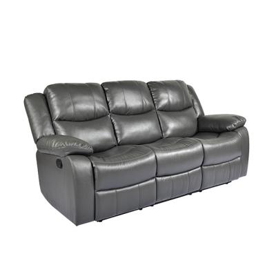 China Modern round high quality living room sofa arm leather recliner set for sale