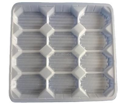 China Recyclable disposable plastic oyster tray with compartments for sale