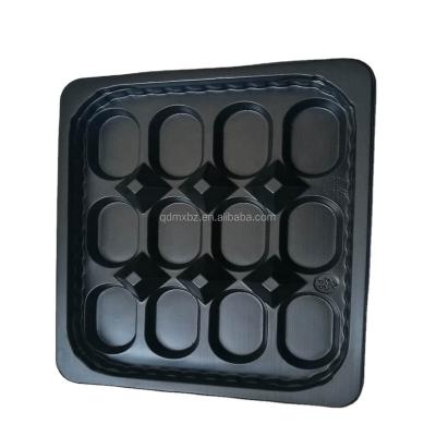 China Disposable Food Grade PP Oyster Disposable Plastic Tray With Compartments for sale