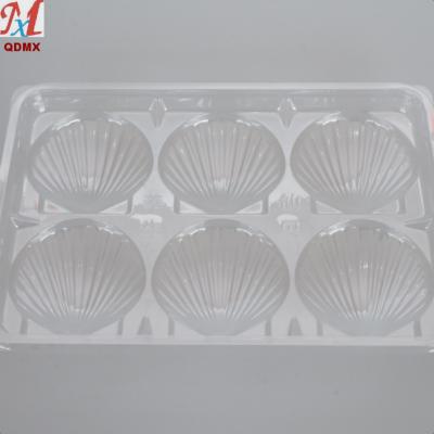 China Fresh Food Disposable Plastic Fruit Shell Clam Fish Clam Container Packing Disposable/Divided Frozen Tray for sale