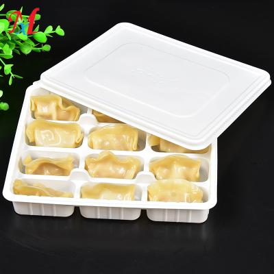 China Food Grade PP Material 12 Dumpling Packaging Eco - Friendly Tray for sale