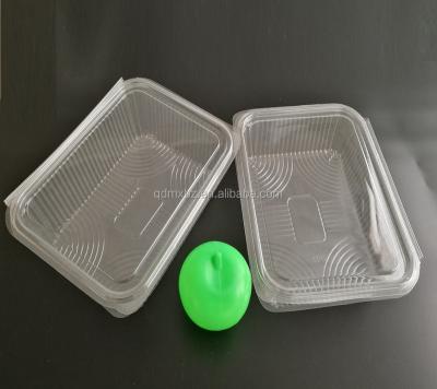 China Disposable Food Container Disposable Plastic Square Cake Dome For Square Cake Packaging for sale