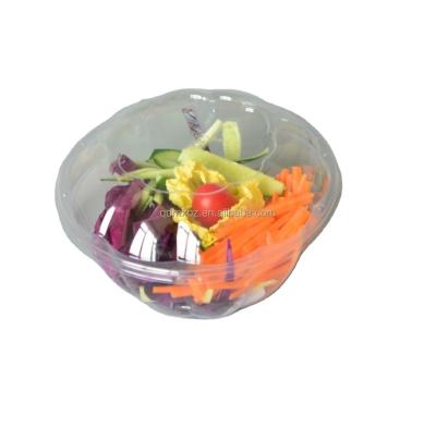 China Take Out Round Plastic Disposable Quick Clear Takeout Rectangular Clear Disposable/Custom/Clear Soup Bowl Food Containers With Lids for sale