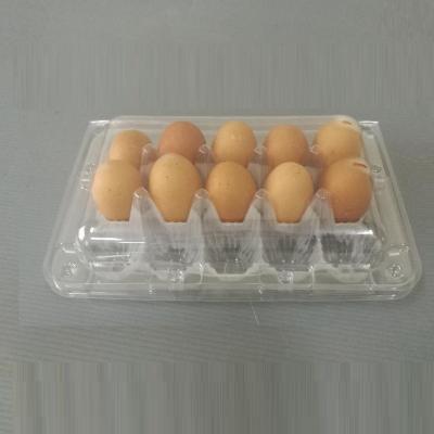 China Disposable Wholesale Plastic Egg Tray Good Price 15 Holes Plastic Egg Tray for sale