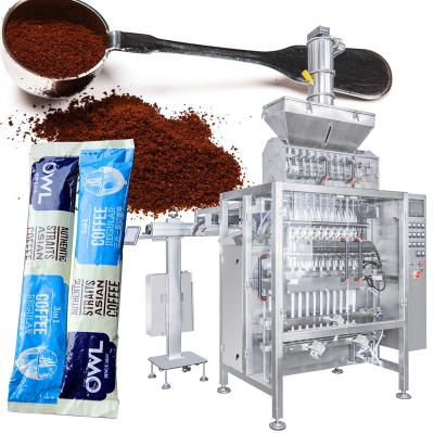 China Vertical high output multi Lane 4 6 8 10 lane small stick pack filling machine coffee powder filling machine for sale