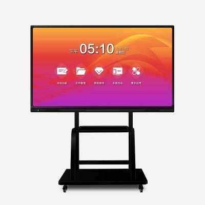 China Touch Screen Interactive Smart Whiteboard Floor Standing Android / Windows OS 43-98 for sale