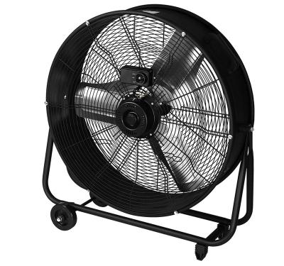 China Heavy Wind 24 Inch Industrial Floor Drum Fan High Speed ​​2 Gear Air Cooling Heavy Duty With for sale