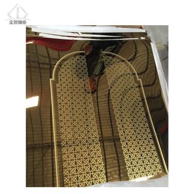 China Industrial Used / Decoration Factory Price 304 Etching Rose Gold Stainless Steel Decorative Elevator Sheet for sale