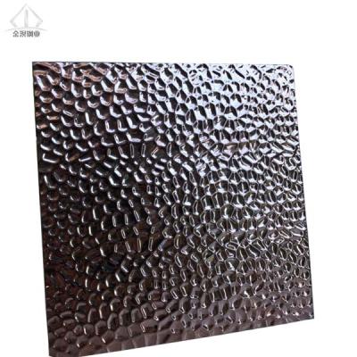 China Industrial Used / Ti-Coating Decoration PVD Colored Stamped Stainless Steel Sheet Wall Panel Decoration for sale