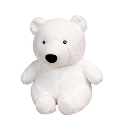 China Eco-friendly Material Stuffed Animal Polar Bear Toy Cute Pillow Throwing Baby Cushion Plush Home Decor Kid Huggable Appeasing Toy Gift For Children for sale