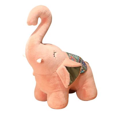 China Cushion Cute Kawaii Soft Fluffy Cuddly Stuffed Animal Kid Toy Asian Elephant Promotion Gift Mascot for Children for sale