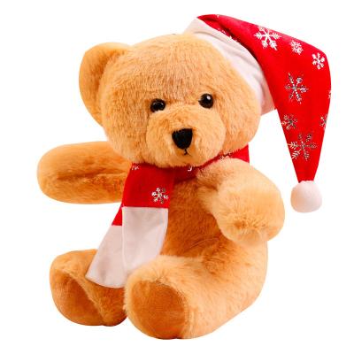 China Eco-friendly Material Stuffed Animal Bear Toy Cute Plush Custom Logo Printed Christmas Costume Dressed Up Teddy Bear Kid Children Plushies Gift Toy for sale