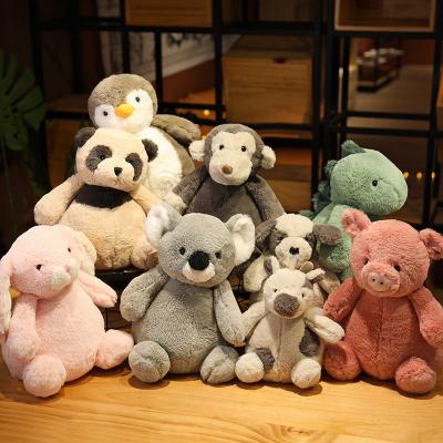 China Eco-friendly Material Soft Cuddly Koala Giraffe Bear Penguin Plushies Adorable Stuffed  Toy Customize Logo Label Promotion Souvenir Gift  For Children for sale